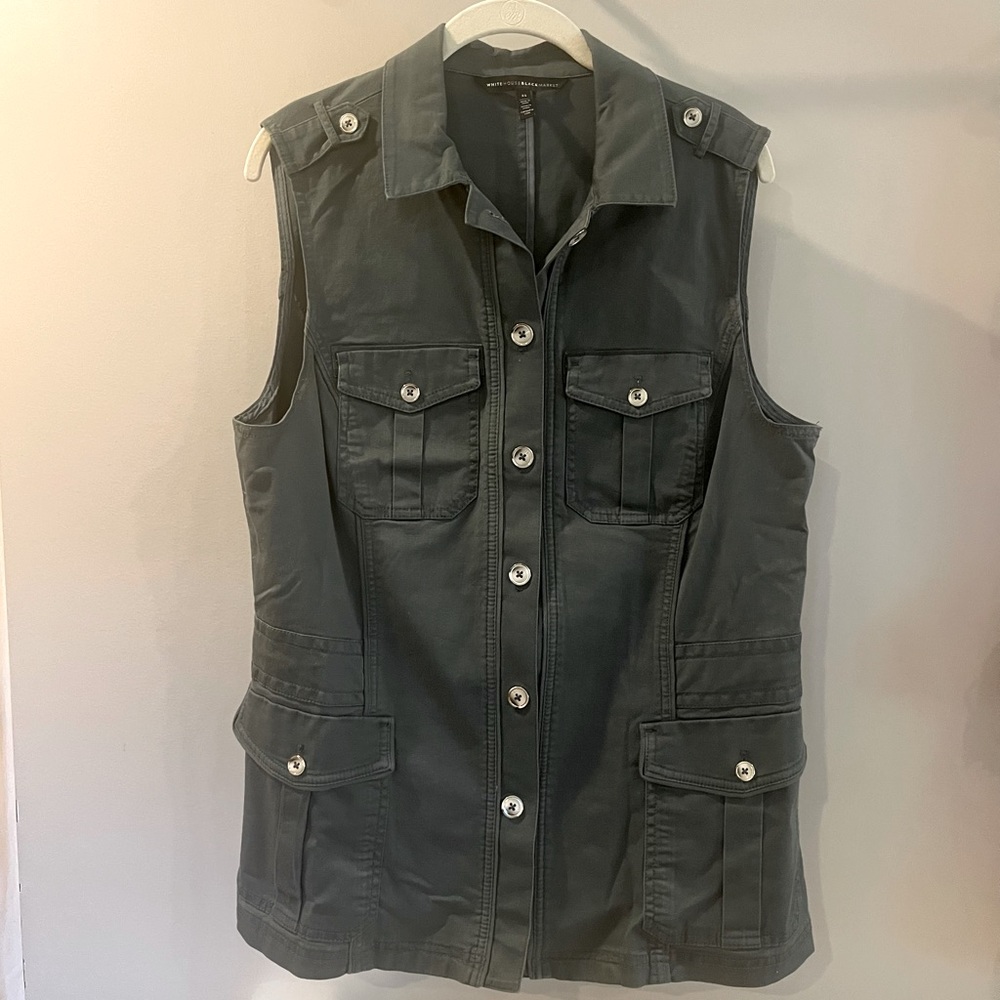 White House Black Market Sleeveless Utility Vest Size 14